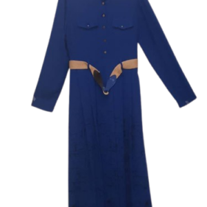 Sel Viler Royalblue And Black Long Gown Size 40