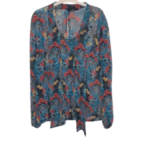 George Blue Multicolored Top