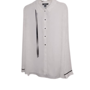 Primark White And Black Top Size Uk 18