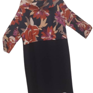 Gemka Navyblue Multicolor Flowered Gown Size 1