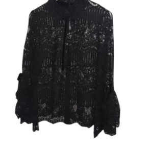 Serpil Black Lace Top Size 4