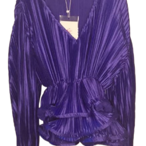 Moment Purple Longsleeve Plitted Top