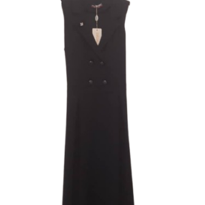 Ibrahim Hazar Navyblue Sleeveless Long Gown Size 42