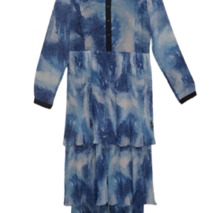 La Berfe Blue And White Step By Step Gown Size 46