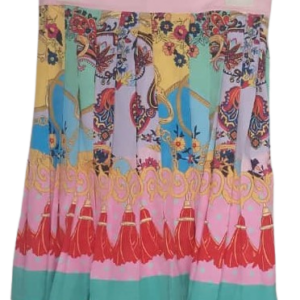 Uk Pink Multicolored Short Skirt 2pcs