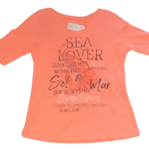 Sea Lover Orange Polo Size M
