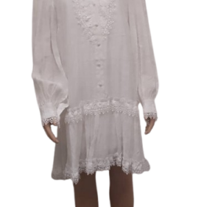 Uk White Short Gown Size Xl