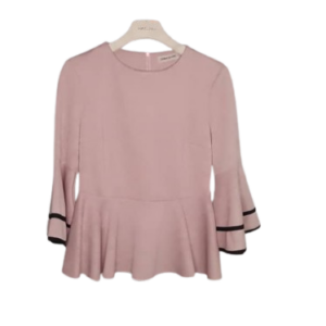 Climark Design Peach And Black Top Size 12