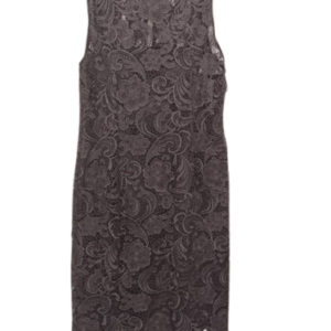 Adrianna Papell Gray Sleeveless Short Gown Size Uk 18