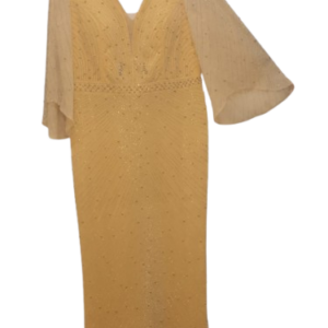 For Lady Yellow Stone Gown Size 48