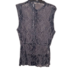 Garz Woman Navy Blue Net Top Size 42