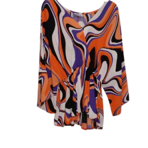 Berne Orange Multicolor Trouser 2pcs Size 44