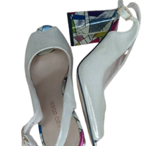 Dosso Dossi Cream Multicolor Sandals Size 37