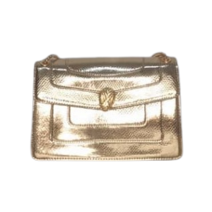 Female Gold Hand Bag