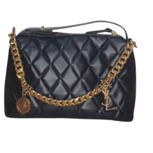 Ysl Black And Gold Female Hand Bag