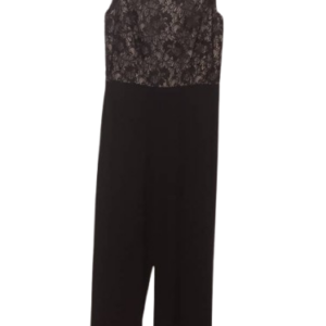 Calvin Klein Black And Nude Sleeveless Jumpsuit