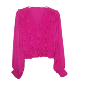 Vogue Alone Pink Plitted Top