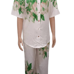 Annie Fashion White And Green Trouser 2pcs Size Xl