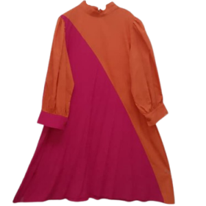Haniqa Orange And Pink Gown Size 44