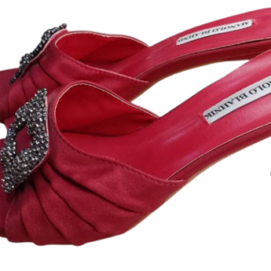 Manolo Blahnik Red Slippers Size 39