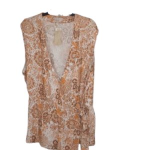 Appraisal Women Multicoloured Sleeveless Top Size 3x