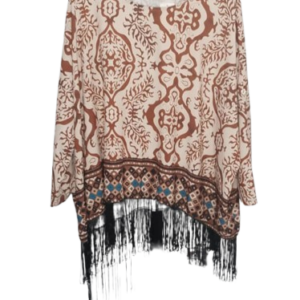 Lamiar Brown And Cream Top