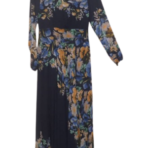 Park Maxa Navyblue Multicolor Long Gown Size 38