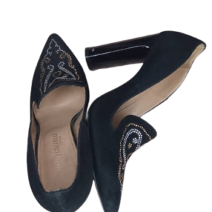 Gizzelli Black Cover Shoe With Stones Size 40