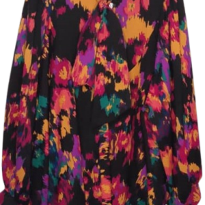 Moments Black Multicoloured Top