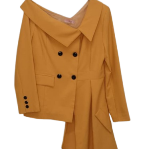 J'esma Fashion Yellow Trouser Suits Size Uk 16