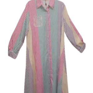 Yessaintlaurent[ysl]multicolor Stripes Long Free Gown