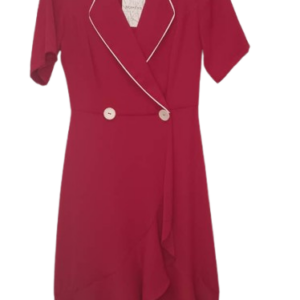 Nomens Red Gown Size Uk 12