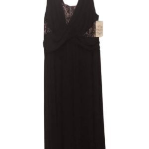 Sangria Black And Nude Sleeveless Long Gown Size 18