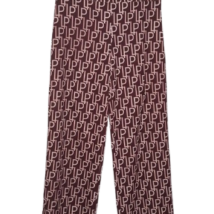 Pole Pole Plus Peach,brown Trouser Size 46