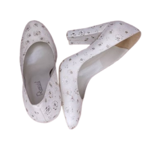 Ruscuto White Heel Cover Shoe Size 39
