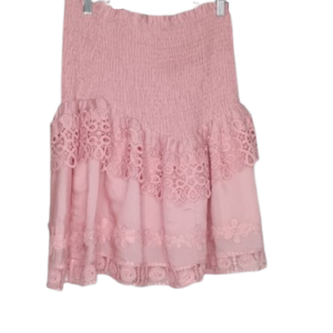 Uk Pink 2pcs Short Skirt And Off Shoulder Top