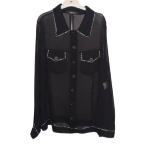 Orgi Blacvk And Stoned Top Size 48