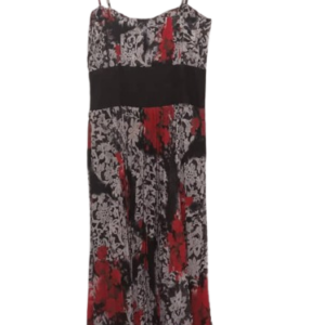 Aron Red Multicolor Sleeveless Gown Size 42