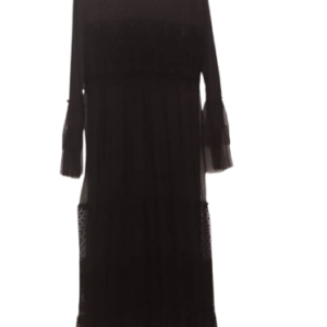 Mass Black Long Net Gown Size S