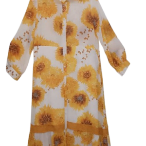 Nana Yellow And White Long Gown Size 2xl