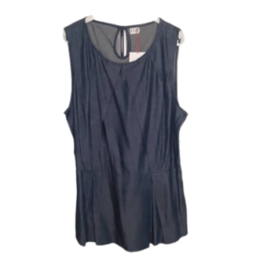 Elle Navy Blue Sleeveless Top Size 18