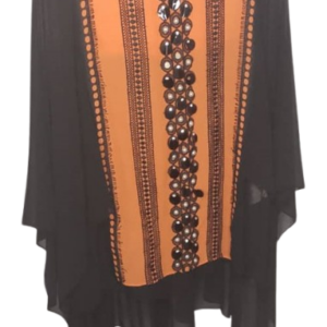 Genese Black & Orange Top Size 1