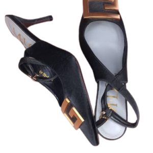 Mflg Black Sandals Size 40