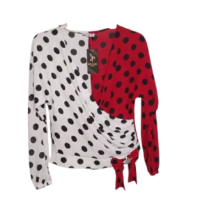Hejar Osmanbey Red,white With Black Pokerdot Top Size 38