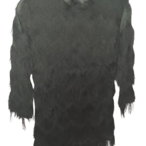 Flamingo Dark Green Hairy Top Size 38