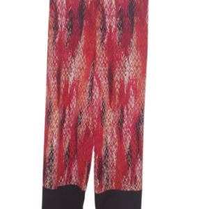 Double Click Red Multicolor Trouser Size Xl