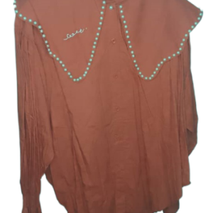 Uk Red Top With Cream Stones