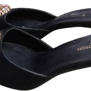 Louis Vuiton Paris Black Slippers Size 39