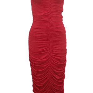 Vanessa Shan Red Long Shaping Gown Size Xxl