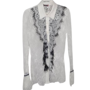 Girl Flamingo Transparent White Top Size 42